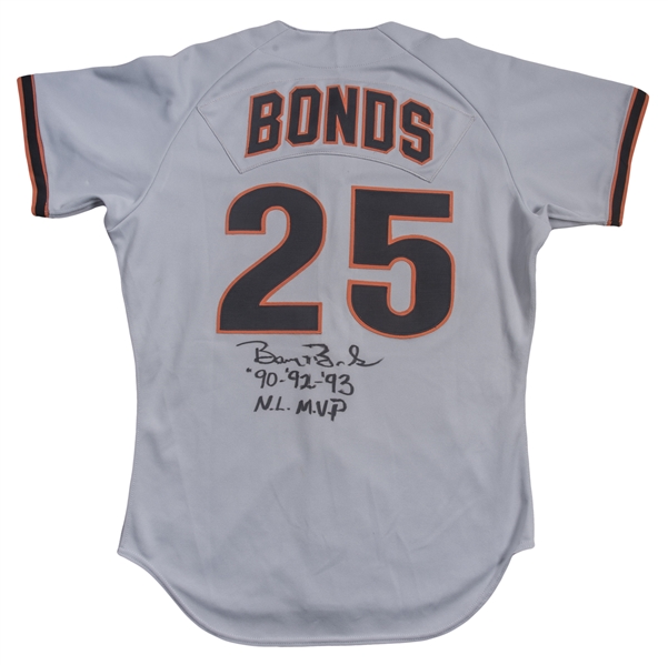 Barry Bonds Autographed and Inscribed Game Used San Francisco