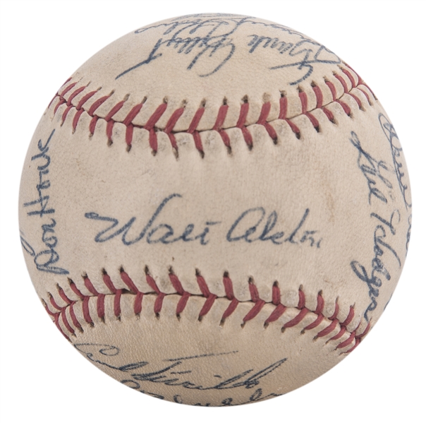Al Rube Walker Autographed 1955 Topps Card #108 Brooklyn Dodgers
