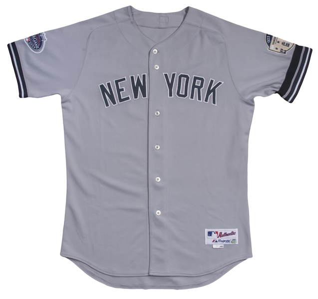 Majestic New York Yankees BRETT GARDNER 2008 Baseball JERSEY GRAY