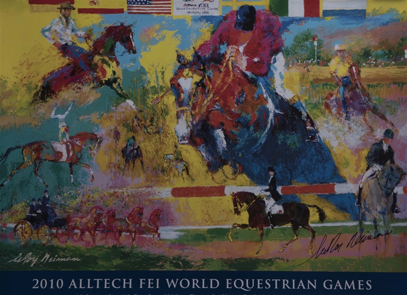 Leroy NEIMAN Polo Equestrian Woman 1979 Original Poster 36-3/4 x 24-1/4 