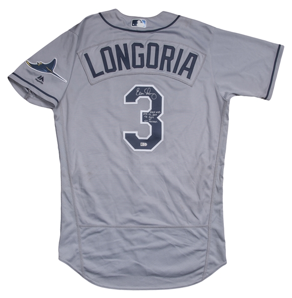 Evan Longoria MLB Original Autographed Jerseys for sale