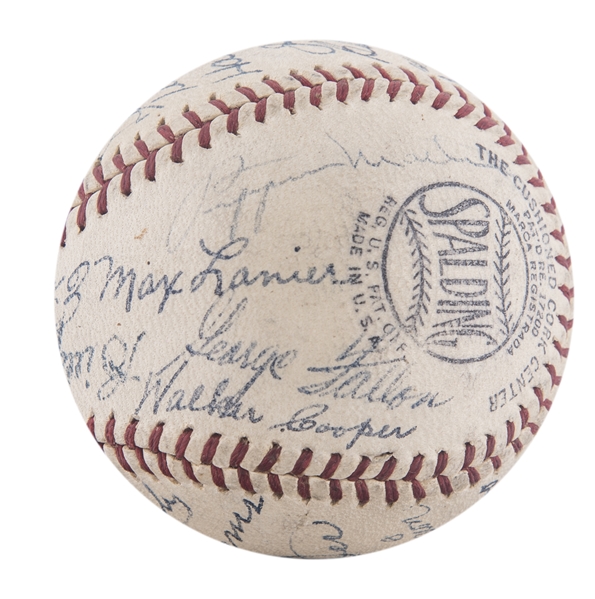 1944 St. Louis Cardinals Team-Signed Baseball World Series Champs (17) -  COA JSA - Memorabilia Expert