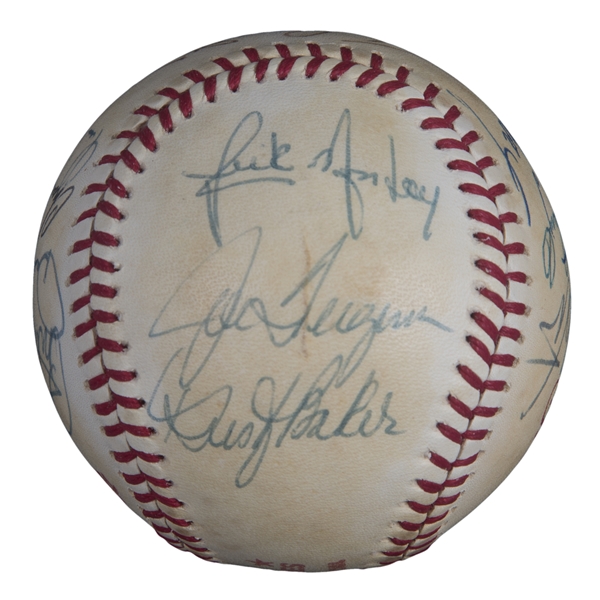 1970 Los Angeles Dodgers Team Signed Baseball (20 Signatures)., Lot  #43099
