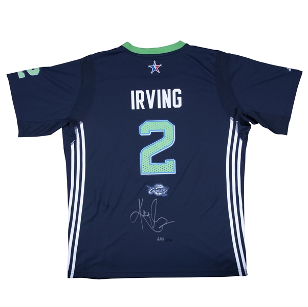 Kyrie Irving Autographed Brooklyn Nets Swingman Jersey (Panini