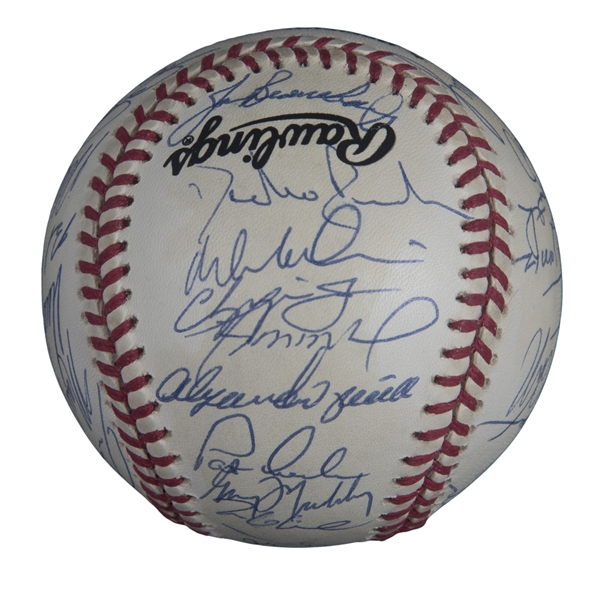 Chipper Jones Autographed 1995 World Series Signed Baseball Fanatics A