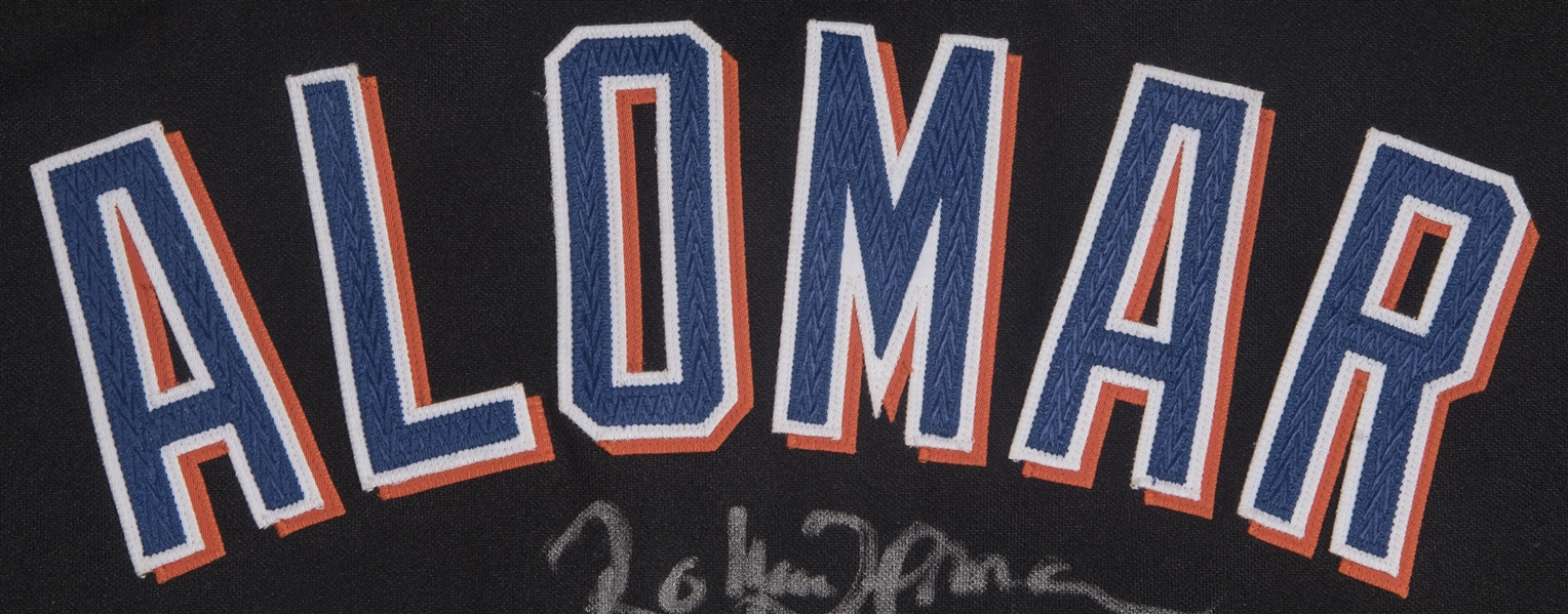 Roberto Alomar Stitched New York Mets 40th Anniversary Alternate