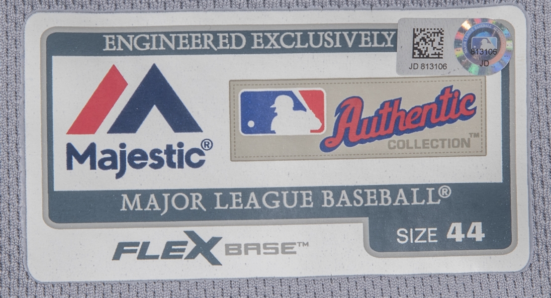 Lot Detail - 2019 Justin Turner Game Used Los Angeles Dodgers Road Jersey  Used on 6/27/19 For Career Home Run #102 (MLB Authenticated)