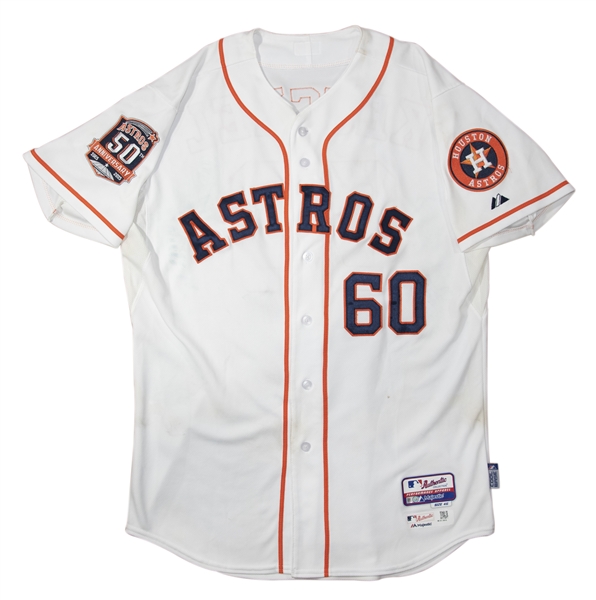 Lot Detail - 2015 Dallas Keuchel Game Used Houston Astros Home Jersey Used  on 6/25/15 For Complete Game Shutout (MLB Authenticated)