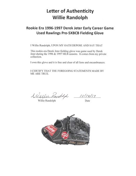 1994 Classic Derek Jeter Rookie #C17 BGS 9.5 GEM W/ Game Used Batting Glove