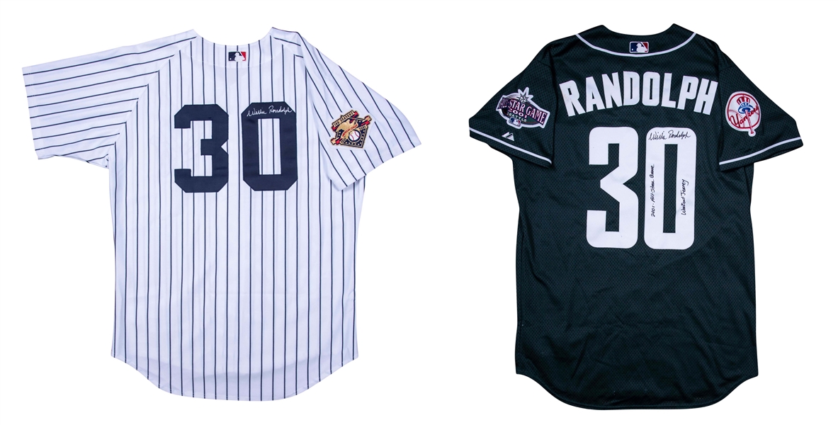 Lot Detail - Lot of (2) 2001 Willie Randolph Game Used and Signed All Star  Game Seattle New York Yankees Home Jersey and BP Jersey (Randolph LOA)