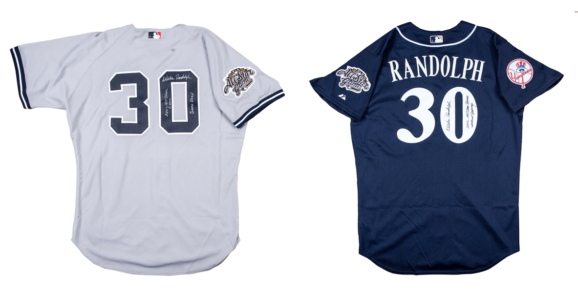 Lot Detail - Lot of (2) 2002 Willie Randolph Game Used and Signed All Star  Game Milwaukee New York Yankees Road Jersey and BP Jersey (Randolph LOA)