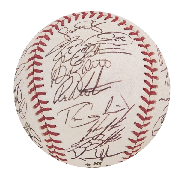 2002 San Francisco Giants NL Champs Team Signed World Series Baseball —  Showpieces Sports