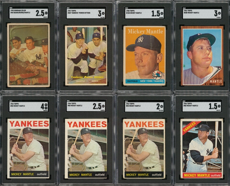 SGC 2.5 1961 Topps Mickey Mantle