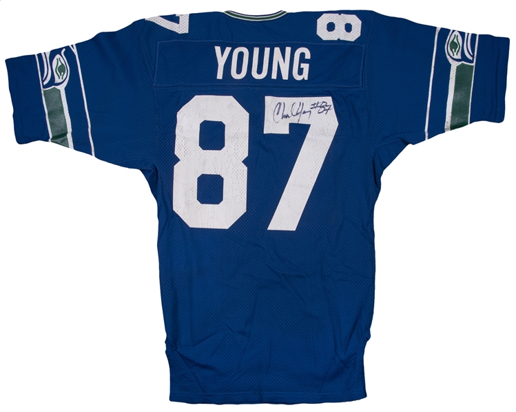 Lot Detail - Circa 1983-1985 Charlie Young Game Used & Signed