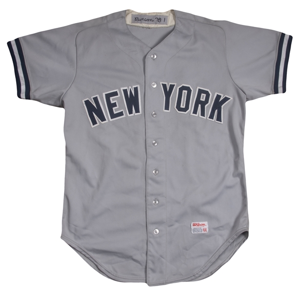 Lot Detail - 1978 Thurman Munson Game Used New York Yankees Road Jersey  (Sports Investors Authentication)