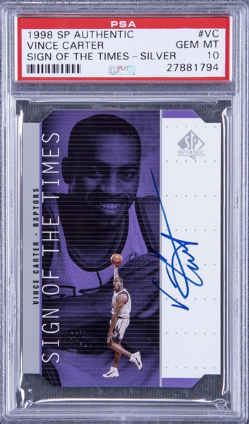 Lot Detail - 1998 SP Sign of the Times #VC Vince Carter Signed 