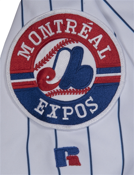 Montreal Expos Jersey Logo (2003) - Montreal scripted in red and