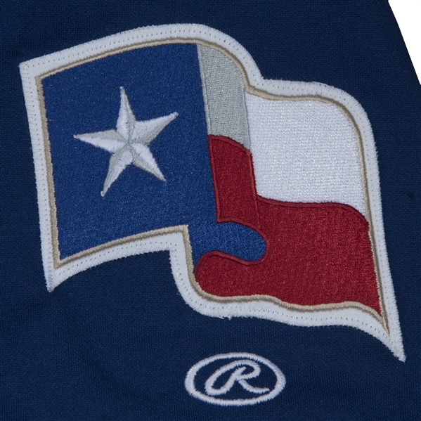 Lot Detail - 2000 Ivan Rodriguez Game Used Texas Rangers Blue Alternate  Jersey