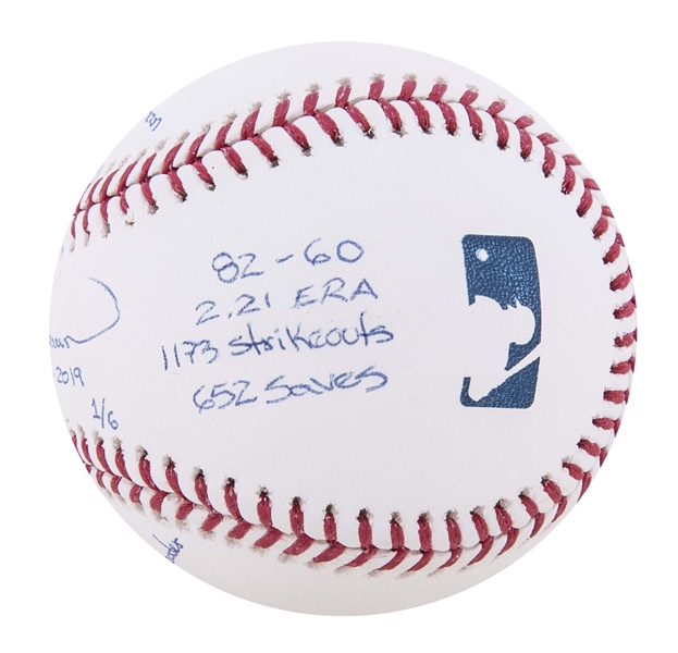 MARIANO RIVERA Autographed Hall Of Fame 2019 Official Baseball