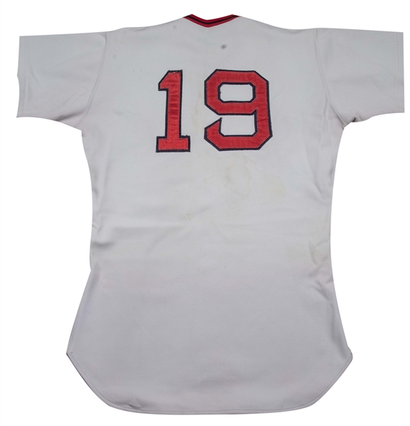 Circa 1975 Fred Lynn Game Worn Boston Red Sox Jersey.  Baseball