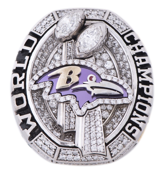 2012 Baltimore Ravens Super Bowl XLVII Championship Players Ring With Original Presentation Box (Player LOA)