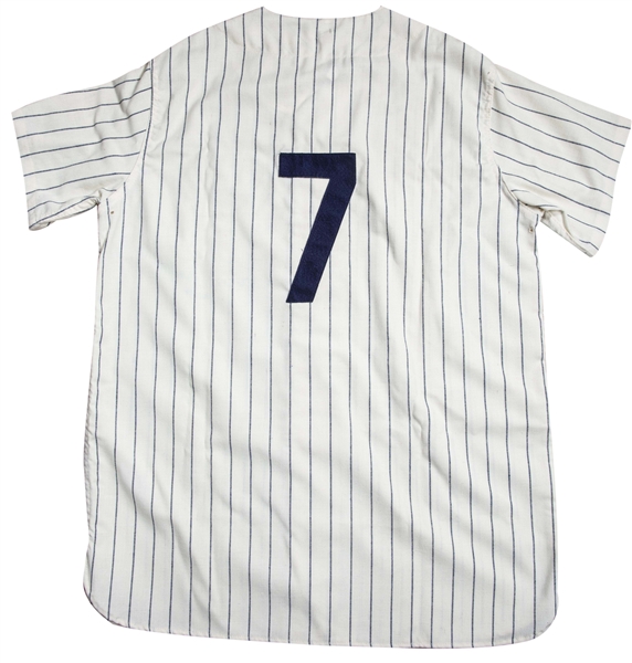 Lot Detail - MICKEY MANTLE AUTOGRAPHED 1951 NEW YORK YANKEES HOME REPLICA  JERSEY WITH NO. 7 AND 1951 INSCRIPTIONS
