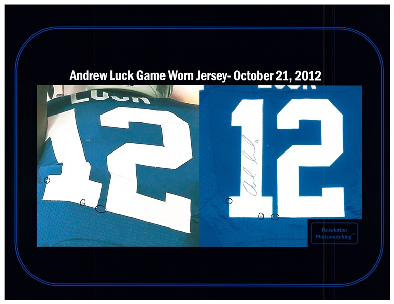 andrew luck game worn jersey