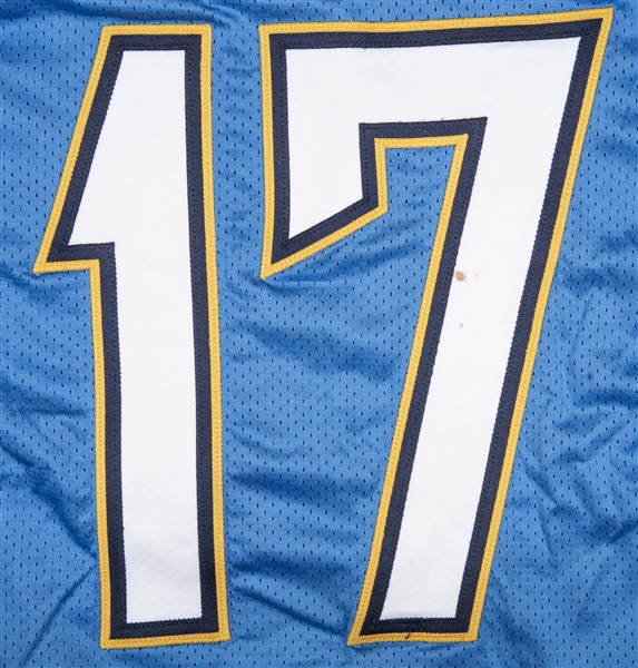 Phillip Rivers 2004 Game Worn San Diego Chargers Home Jersey Mears