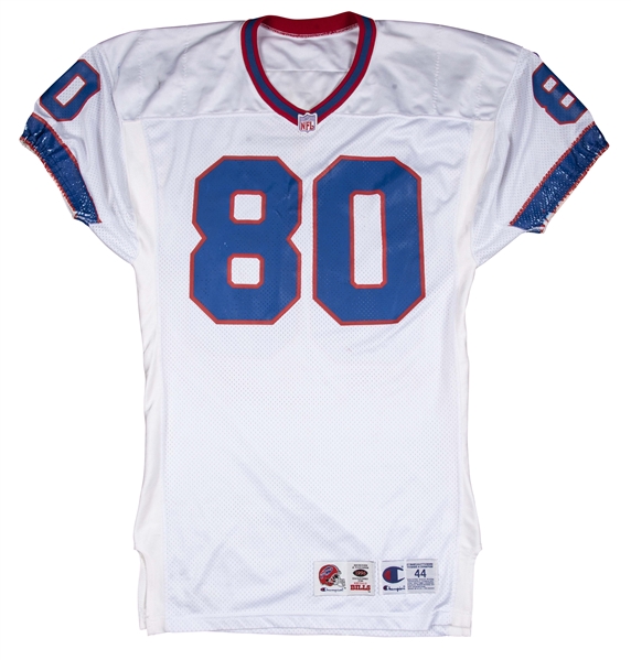 Lot Detail - 1996 Eric Moulds Game Used Buffalo Bills Road Jersey ...