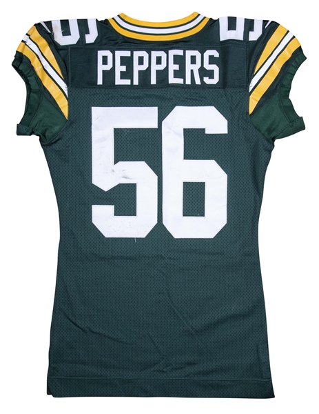 packers game worn jersey