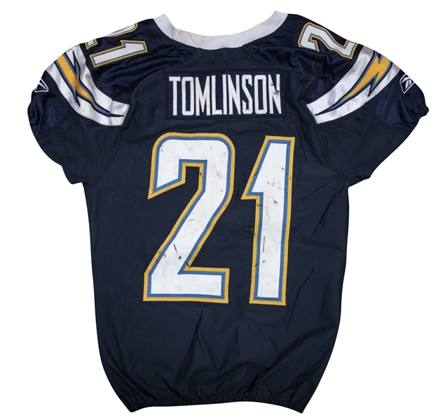 Lot Detail - 2009 LaDainian Tomlinson Game Used San Diego Chargers ...
