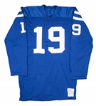 1969 Johnny Unitas Game Used Baltimore Colts Home Jersey Originally Displayed at Unitas "The Golden Arm" Restaurant (Letter of Provenance)