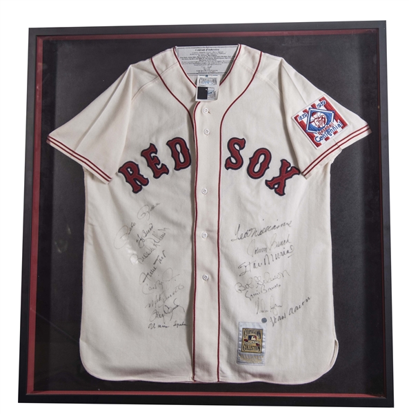 signed red sox jersey