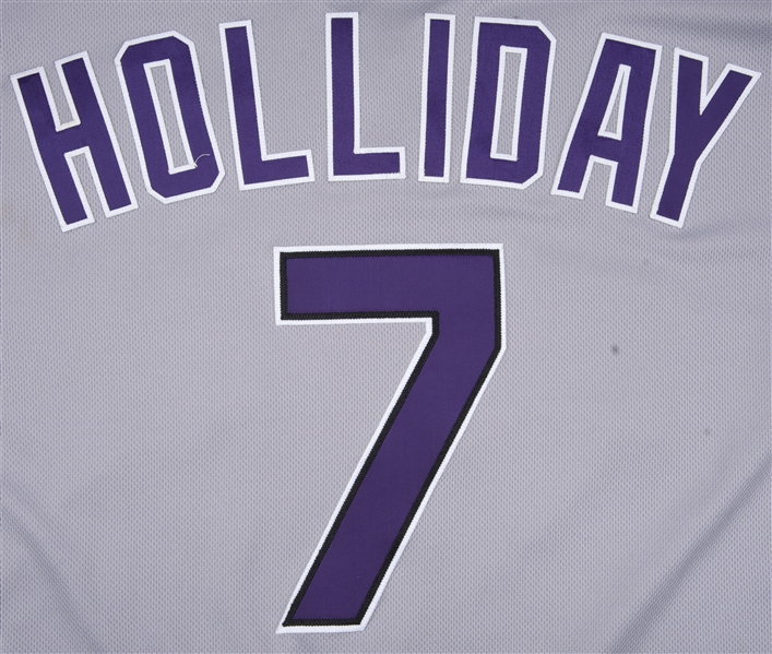 Lot Detail - 2018 Matt Holliday Game Used Colorado Rockies NLDS Game 2  Jersey (MLB Authenticated)