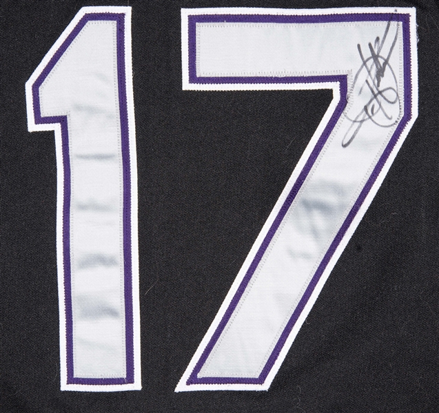 Lot Detail - 2006-07 Todd Helton Game Used & Signed Colorado Rockies Jersey  Vest (Beckett)