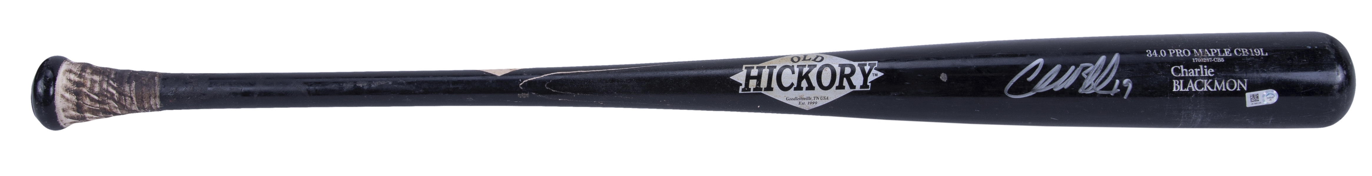 What Pros Wear: Charlie Blackmon's Old Hickory CB19L Maple Bat - What Pros  Wear