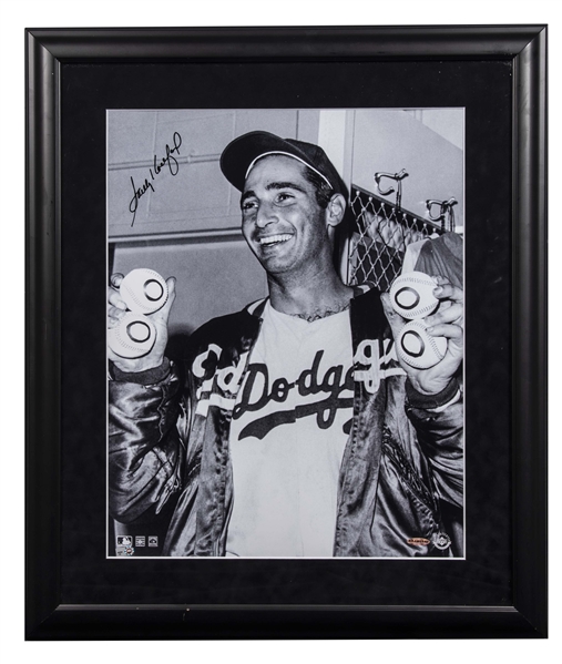 Sold at Auction: SANDY KOUFAX BROOKLYN DODGERS HOF 1972 SIGNED PHOTO W