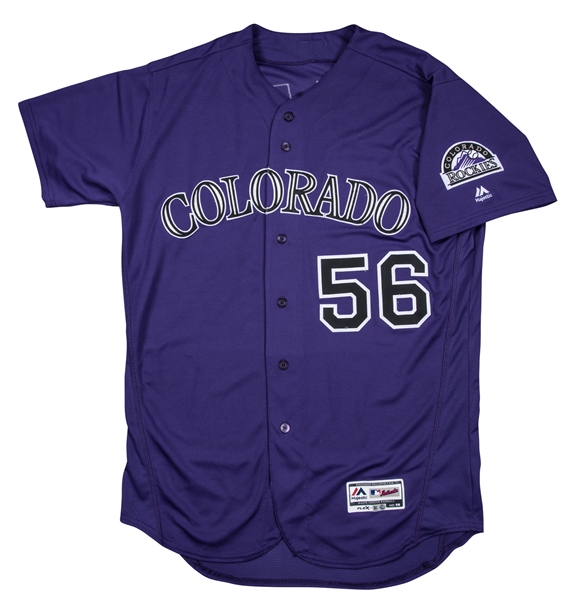 Lot Detail - Lot of (4) Colorado Rockies Game Jerseys Including