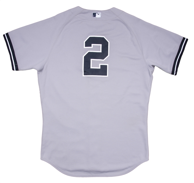 Lot Detail - Derek Jeter Game Used Pinstripe Jersey and Pants From