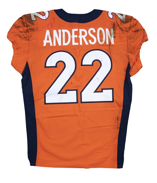 Lot Detail - 2017 C.J. Anderson Game Used Denver Broncos Home ...