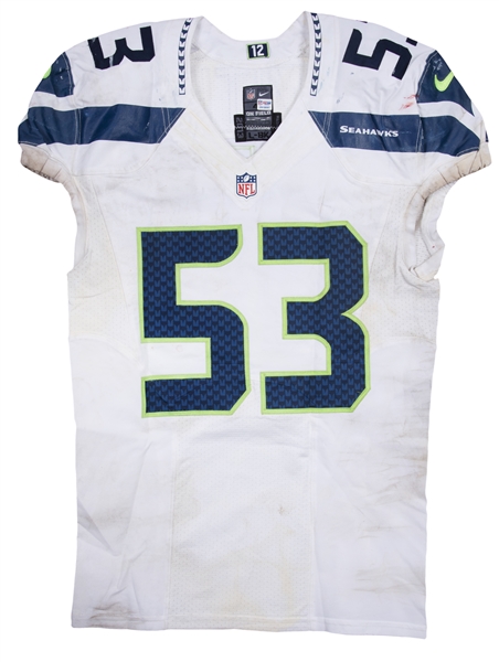 Lot Detail - 2014 Malcolm Smith Game Used Seattle Seahawks Road Jersey  Photo Matched To 11/16/2014 (NFL-PSA/DNA)