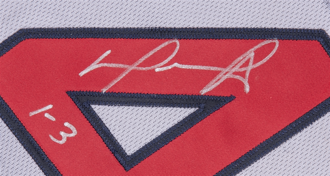Autographed Boston Red Sox David Ortiz Fanatics Authentic Game-Used #34  Navy Jersey vs. Toronto Blue