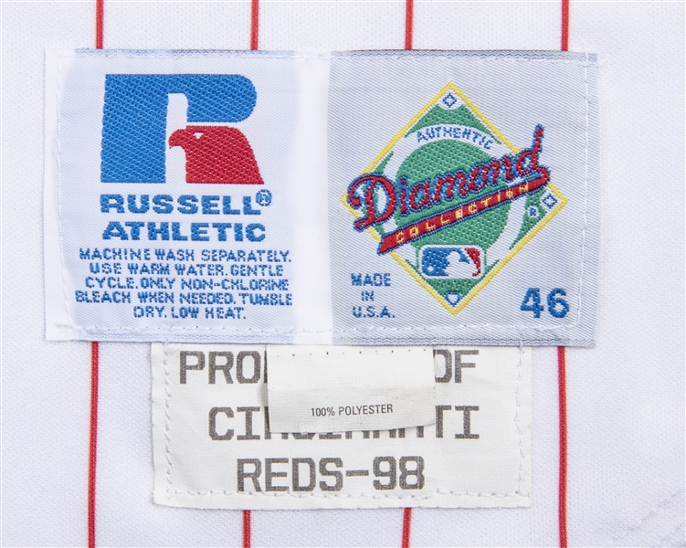 1998 Cincinnati Reds Blank Game Issued Red Jersey Batting Practice 50  DP21666