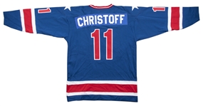 1980 Steve Christoff Game Worn "Miracle on Ice" USA Olympics Hockey Jersey from Gold Medal Winning Game (Christoff LOA)