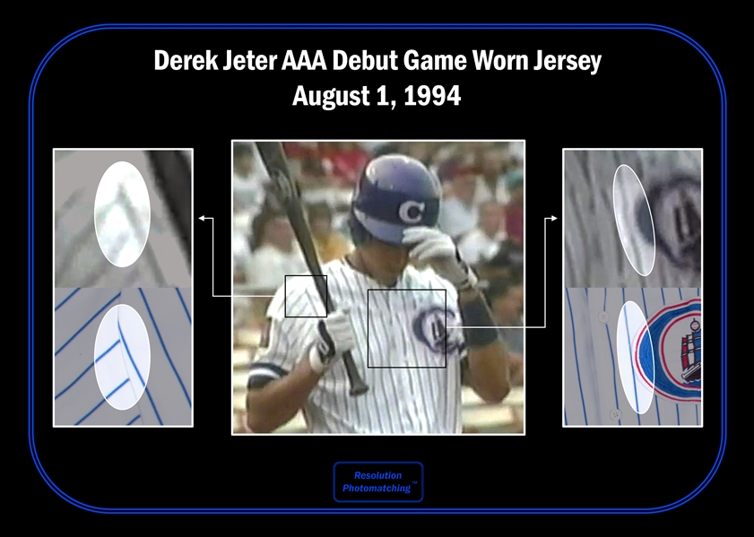 Lot Detail - Derek Jeter 1994 Columbus Clippers Game Used Road