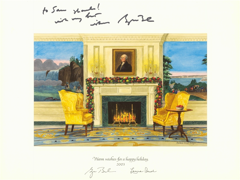 2004 Official President George Bush White House Christmas Card