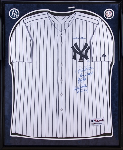 Don Mattingly Signed Yankees Jersey With Multiple Inscriptions