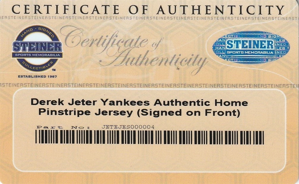 New York Yankees Derek Jeter Career Signed Jersey Hand Painted By