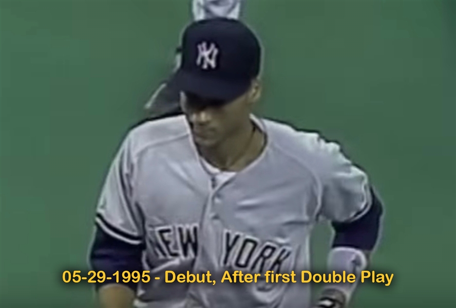MLB Authentic BP Jersey New York Yankees 1995 Derek Jeter #2 –  Broskiclothing