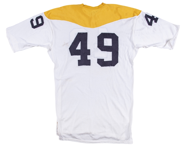 Lot Detail - 1966-67 Amos Bullocks Game Used Pittsburgh Steelers Jersey ( Steelers LOA)